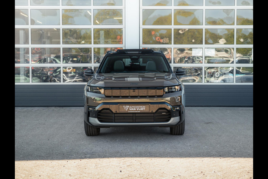 Jeep Compass First Edition 74 kWh | Adapt. Cruise | Camera | Carplay | 20" | Elektr. A-Klep | Navi | Winter Pack | Schuif/Kanteldak | Premium Pack | Conv. Pack | Warmtepomp