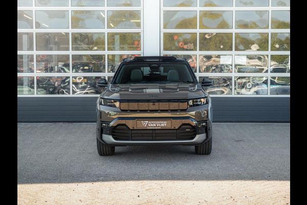 Jeep Compass First Edition 74 kWh | Adapt. Cruise | Camera | Carplay | 20" | Elektr. A-Klep | Navi | Winter Pack | Schuif/Kanteldak | Premium Pack | Conv. Pack | Warmtepomp