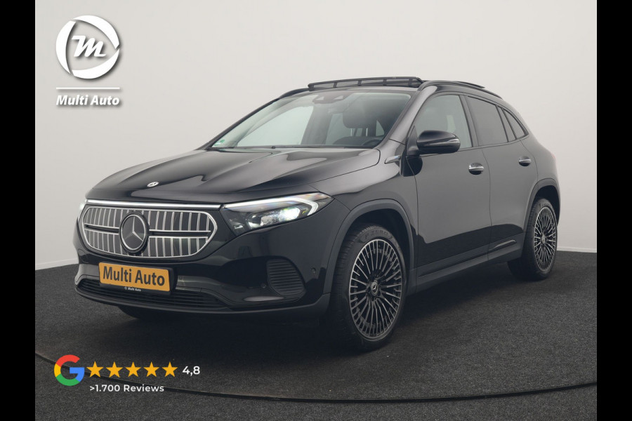 Mercedes-Benz EQA 350 4MATIC Luxury Line 69,7 kWh 292pk Dealer O.H. | Panodak | Adaptive Cruise | Camera | Lederen Sportstoelen Ventilatie & Verwarmd | Dashcam Af Fabriek | Sfeerverlichting | Keyless | Blis | Navigatie | DAB | 20"L.M |
