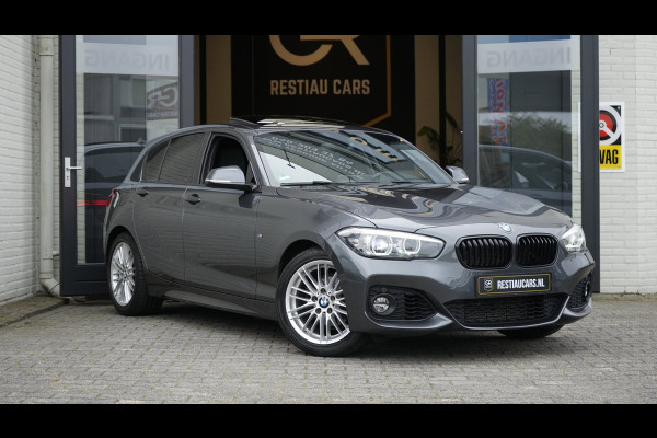 BMW 1-serie 118i M Sport Shadow Line AUTOMAAT|CRUISE|FULL LED|LEDER|NAVIGATIE|PANORAMA|STOELVERWARMING|TREKHAAK
