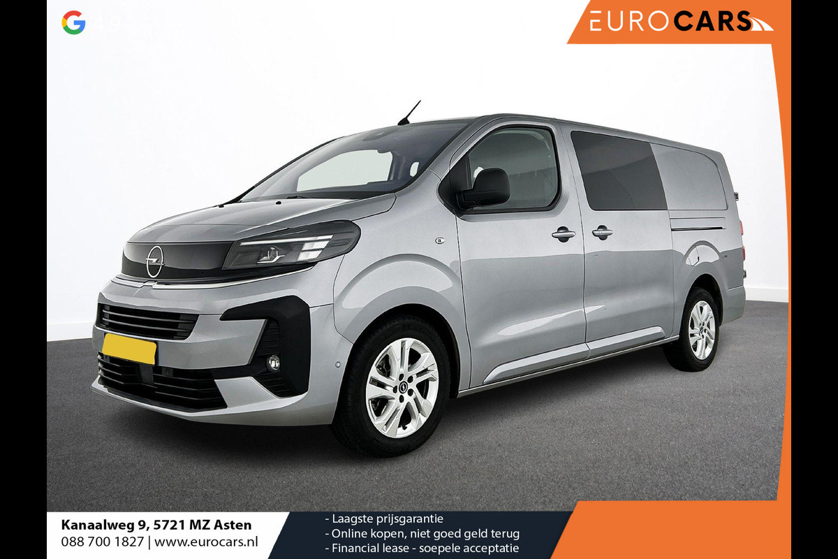 Opel Vivaro 2.0 Diesel 180 S&S L3 Automaat Dubbele Cabine 2 schuifdeuren Android Auto/Apple CarPlay Navigatie Keyless Entry&Start Climate Control Camera Cruise Control Houten afwerking laadruimte Trekhaak lichtmetalen velgen