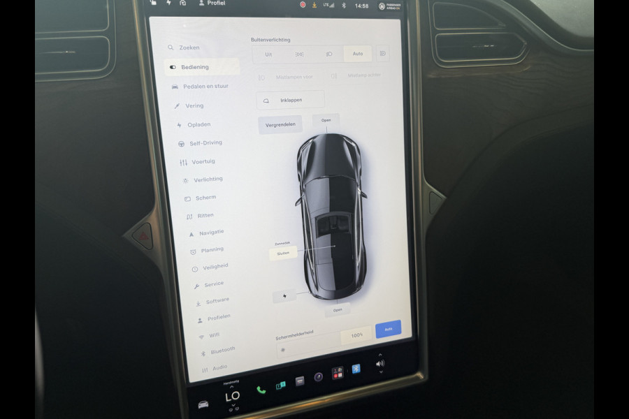 Tesla Model S 100D Performance | 700PK | Schuifdak | 21'' inch | Stoel/Stuurverwarming
