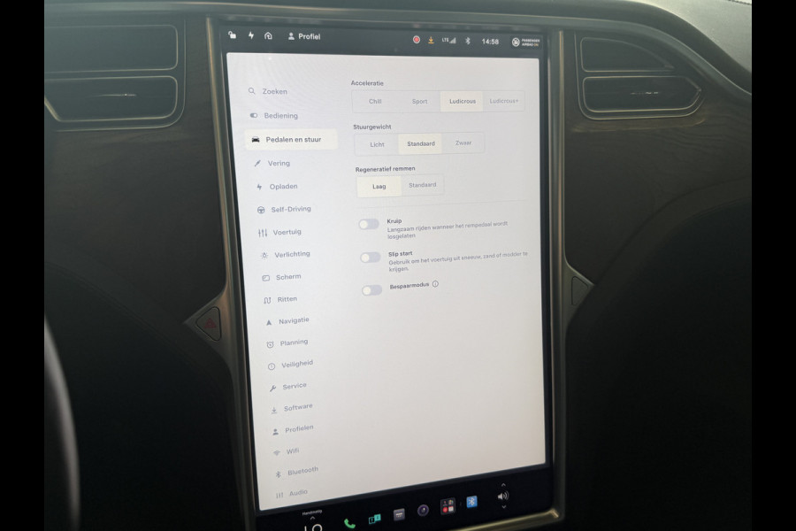 Tesla Model S 100D Performance | 700PK | Schuifdak | 21'' inch | Stoel/Stuurverwarming