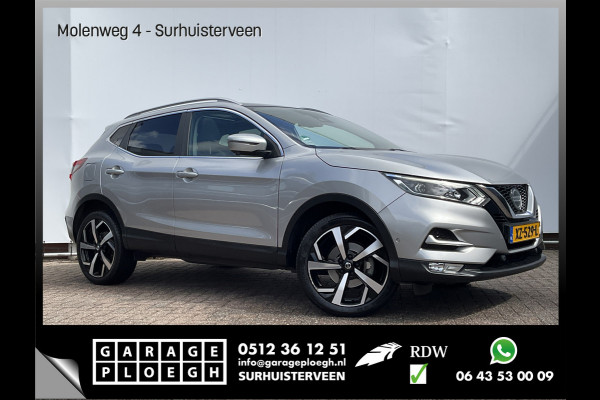 Nissan QASHQAI 1.3 DIG-T Tekna Pano 360° Stoelverw Keyless Hoogzitter Orig.NL Voll.Onderhouden!
