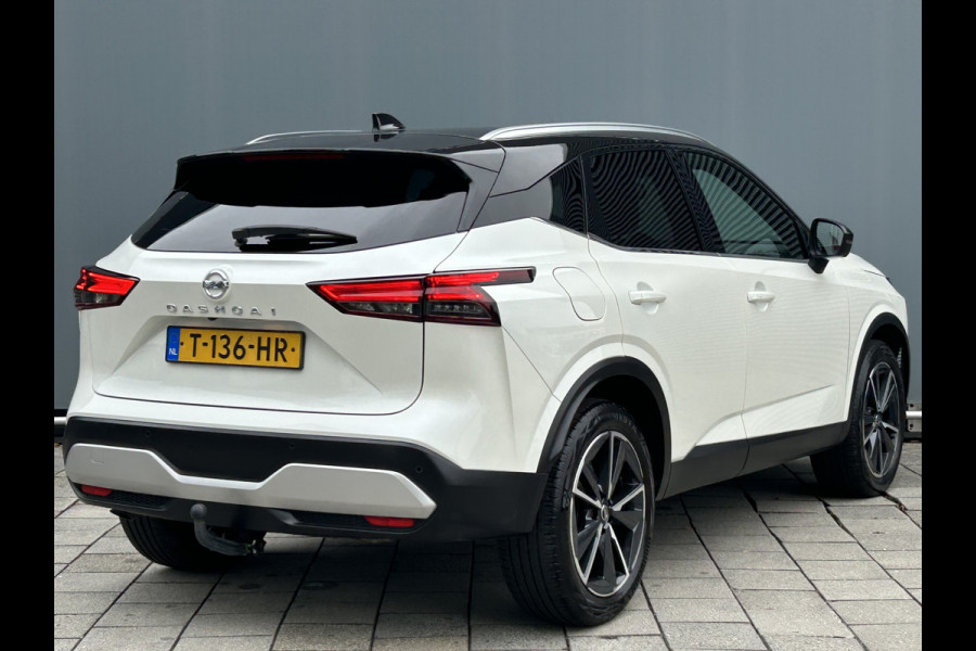 Nissan QASHQAI BWJ 2022 | 1.3 MHEV 141PK Tekna | TREKHAAK | PANO DAK | LEDER/STOF | 360 CAMERA | NAVI | CLIMA | CARPLAY | PDC 2X |