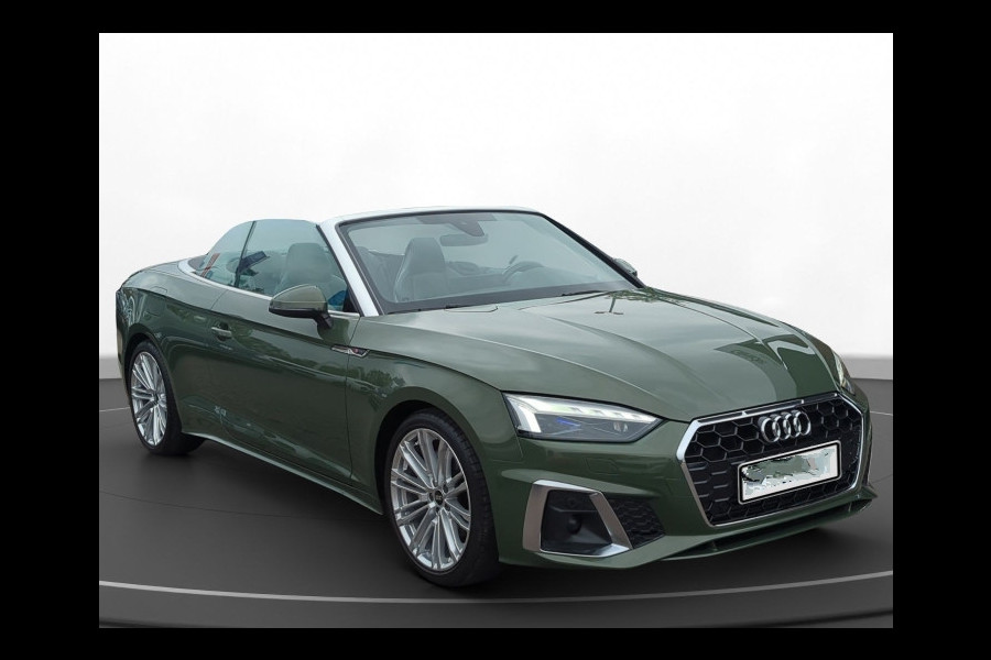 Audi A5 Cabriolet 40 Tfsi S-LINE (150kW/204pk) ** MATRIX, LEDER, S-SPORTST, TREKH, 19-inch LMV, ADAPT. CRUISE ** 1e EIG - UFALLFREI ** ** INFORMEER OOK NAAR ONZE AANTREKKELIJKE FINANCIAL-LEASE TARIEVEN **