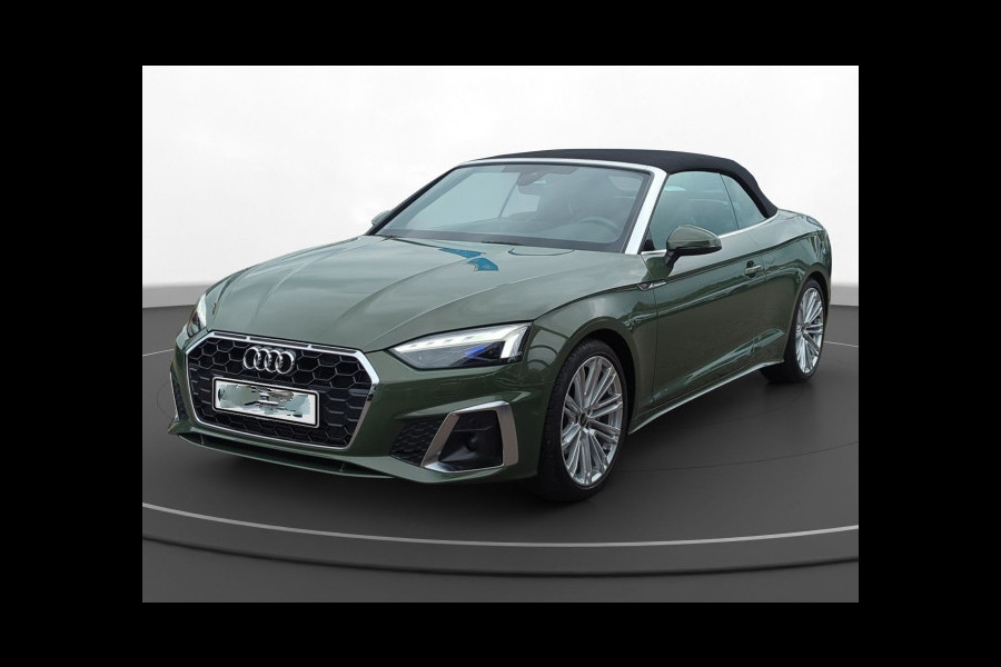 Audi A5 Cabriolet 40 Tfsi S-LINE (150kW/204pk) ** MATRIX, LEDER, S-SPORTST, TREKH, 19-inch LMV, ADAPT. CRUISE ** 1e EIG - UFALLFREI ** ** INFORMEER OOK NAAR ONZE AANTREKKELIJKE FINANCIAL-LEASE TARIEVEN **