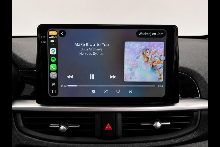 Kia Picanto 1.0 DPi ComfortLine Airco Wireless Carplay Navi Camera Achter Leder Stuurwiel Bluetooth Stoel/stuurwielverwarming