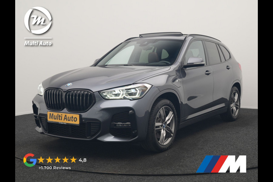BMW X1 xDrive25e M Sport PHEV 221pk Dealer O.H. | Trekhaak Afn. | Panodak | Head Up | Adaptive Cruise | Camera | Lederen Sportstoelen Memory & Verwarmd | Keyless | Sfeerverlichting | Navigatie | DAB | Plug In Hybrid |