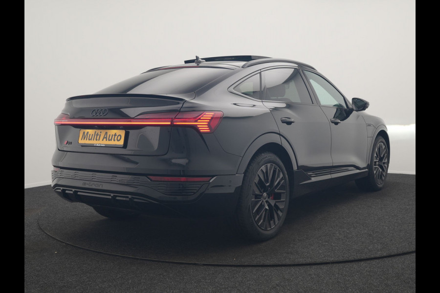 Audi Q8 Sportback e-tron 55 quattro 2x S Line 114 kWh 408pk Dealer O.H. | Luchtvering | Panodak | Head Up | 360 Camera | Matrix LED | Alcantara Sportstoelen Memory & Verwarmd | Keyless | Sfeerverlichting | Apple Carplay | Navigatie | DAB |