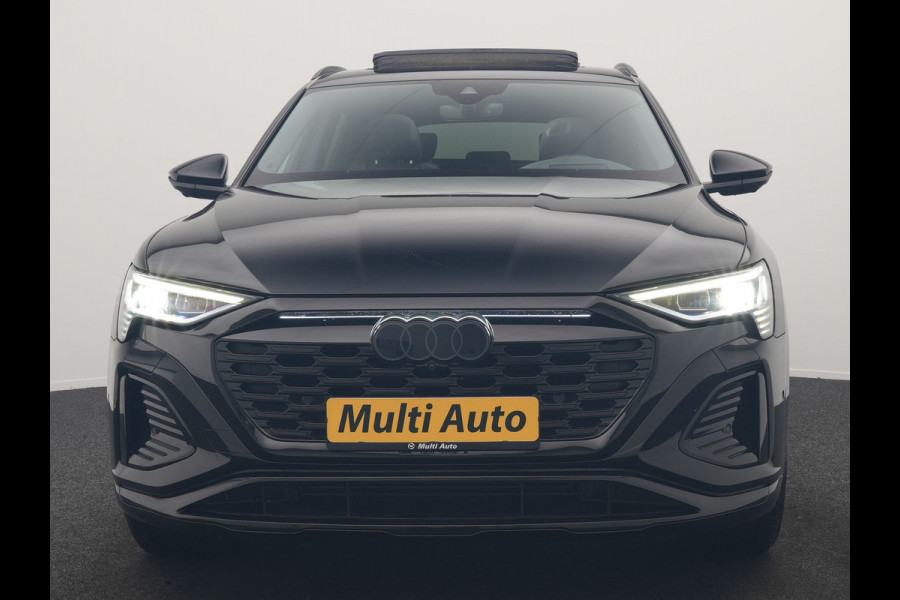 Audi Q8 Sportback e-tron 55 quattro 2x S Line 114 kWh 408pk Dealer O.H. | Luchtvering | Panodak | Head Up | 360 Camera | Matrix LED | Alcantara Sportstoelen Memory & Verwarmd | Keyless | Sfeerverlichting | Apple Carplay | Navigatie | DAB |