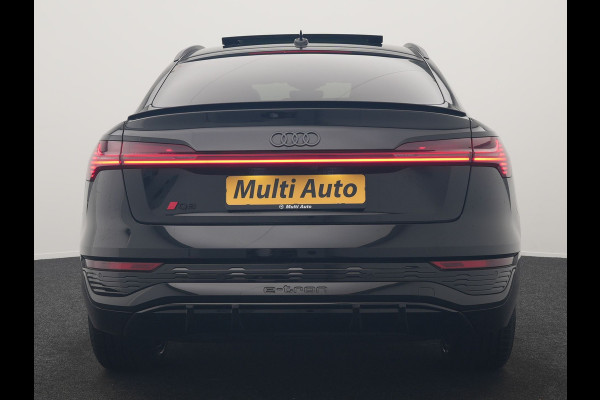 Audi Q8 Sportback e-tron 55 quattro 2x S Line 114 kWh 408pk Dealer O.H. | Luchtvering | Panodak | Head Up | 360 Camera | Matrix LED | Alcantara Sportstoelen Memory & Verwarmd | Keyless | Sfeerverlichting | Apple Carplay | Navigatie | DAB |