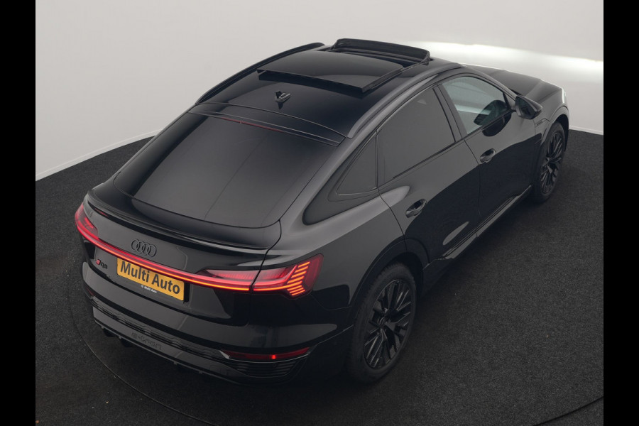 Audi Q8 Sportback e-tron 55 quattro 2x S Line 114 kWh 408pk Dealer O.H. | Luchtvering | Panodak | Head Up | 360 Camera | Matrix LED | Alcantara Sportstoelen Memory & Verwarmd | Keyless | Sfeerverlichting | Apple Carplay | Navigatie | DAB |