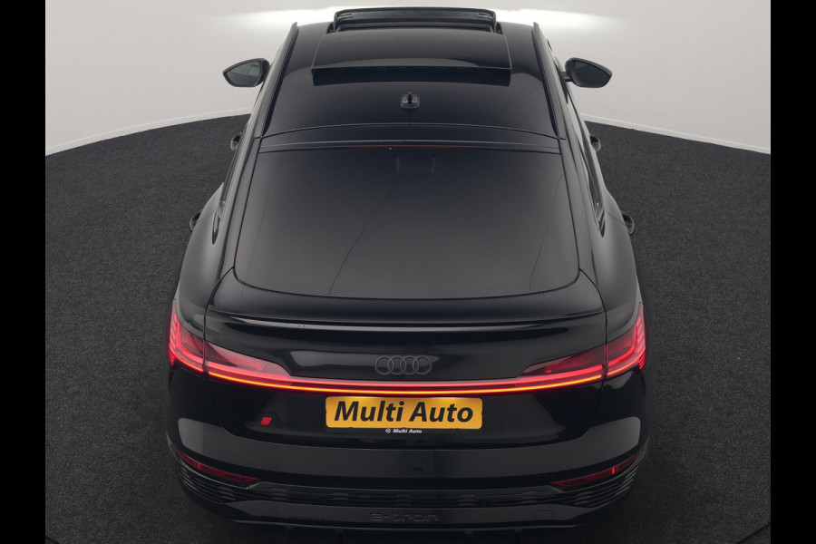 Audi Q8 Sportback e-tron 55 quattro 2x S Line 114 kWh 408pk Dealer O.H. | Luchtvering | Panodak | Head Up | 360 Camera | Matrix LED | Alcantara Sportstoelen Memory & Verwarmd | Keyless | Sfeerverlichting | Apple Carplay | Navigatie | DAB |