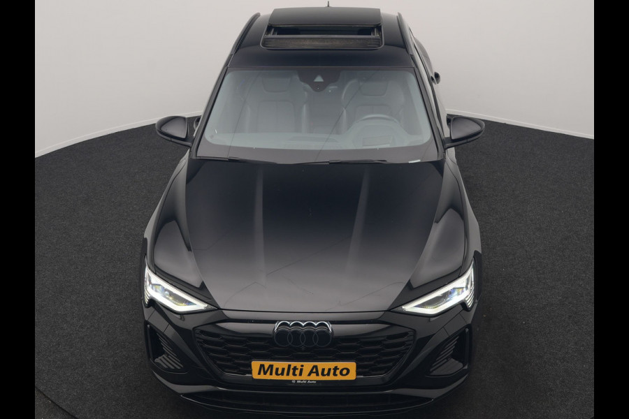 Audi Q8 Sportback e-tron 55 quattro 2x S Line 114 kWh 408pk Dealer O.H. | Luchtvering | Panodak | Head Up | 360 Camera | Matrix LED | Alcantara Sportstoelen Memory & Verwarmd | Keyless | Sfeerverlichting | Apple Carplay | Navigatie | DAB |