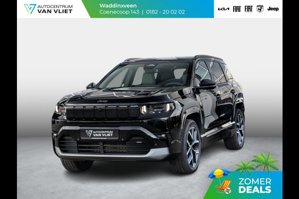 Jeep Compass First Edition 74 kWh | Adapt. Cruise | Camera | Carplay | 20" | Elektr. A-Klep | Navi | Winter Pack | Schuif/Kanteldak | Premium Pack | Conv. Pack | Warmtepomp