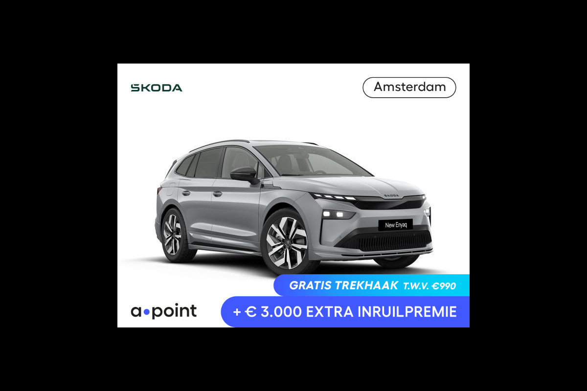Škoda Enyaq 85 Sportline | Panoramadak | 20 inch | Sportstoelen | Adaptive Cruise | Blind Spot