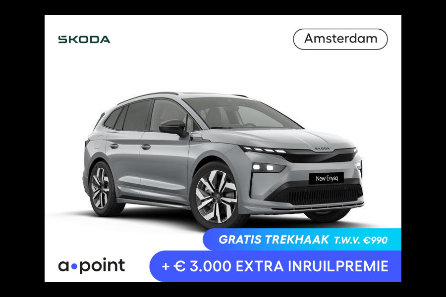 Škoda Enyaq 85 Sportline | Panoramadak | 20 inch | Sportstoelen | Adaptive Cruise | Blind Spot