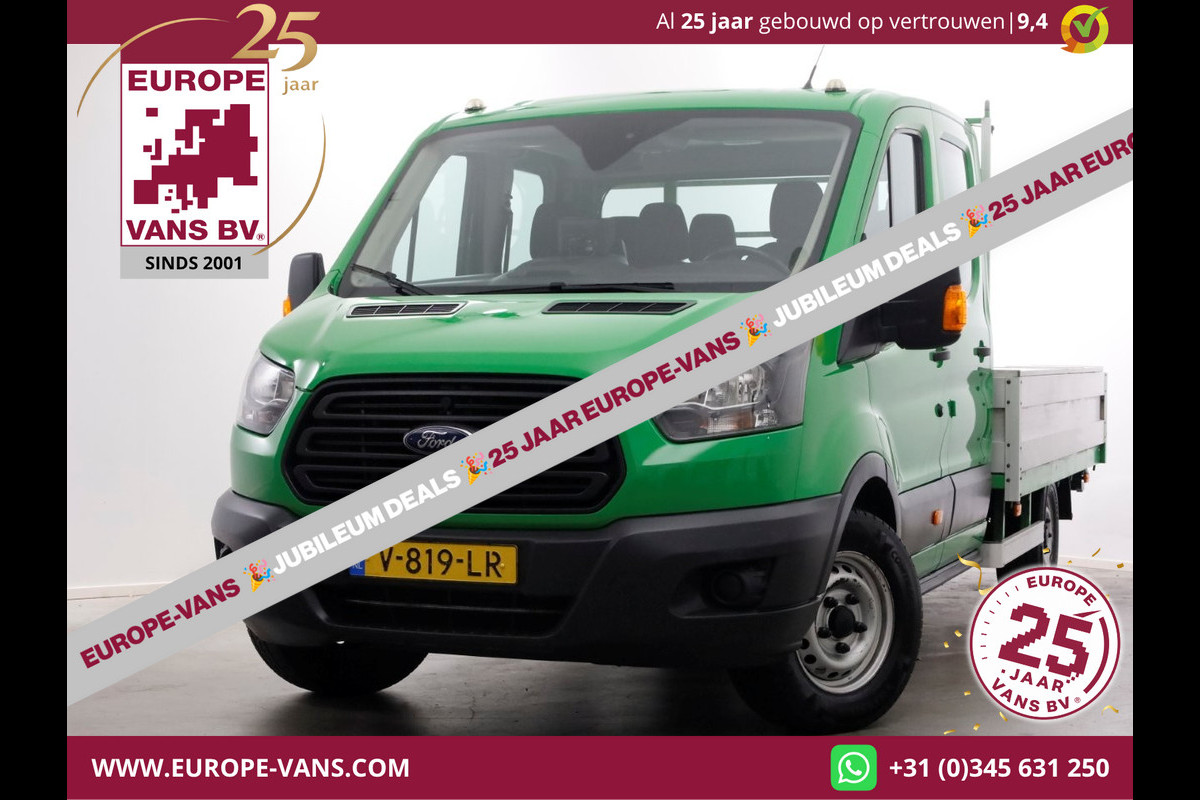 Ford Transit 350 2.0 TDCI 130pk E6 RWD D.C. Open Laadbak Trekhaak 2800kg 02-2018