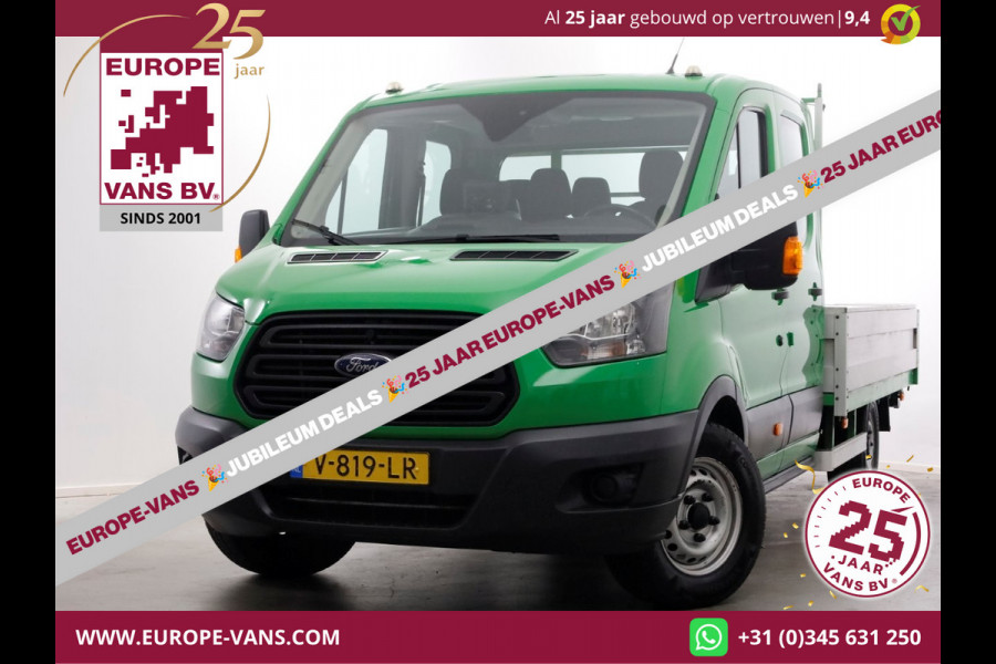 Ford Transit 350 2.0 TDCI 130pk E6 RWD D.C. Open Laadbak Trekhaak 2800kg 02-2018