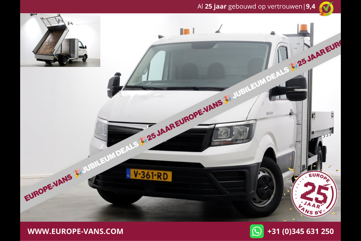 MAN TGE 5.180 2.0 177pk E6 L2H1 Kipper Dubbel Lucht Trekhaak 3500kg 06-2018