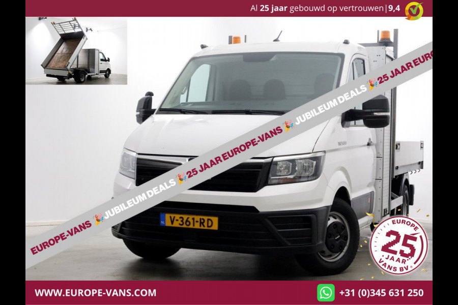 MAN TGE 5.180 2.0 177pk E6 L2H1 Kipper Dubbel Lucht Trekhaak 3500kg 06-2018