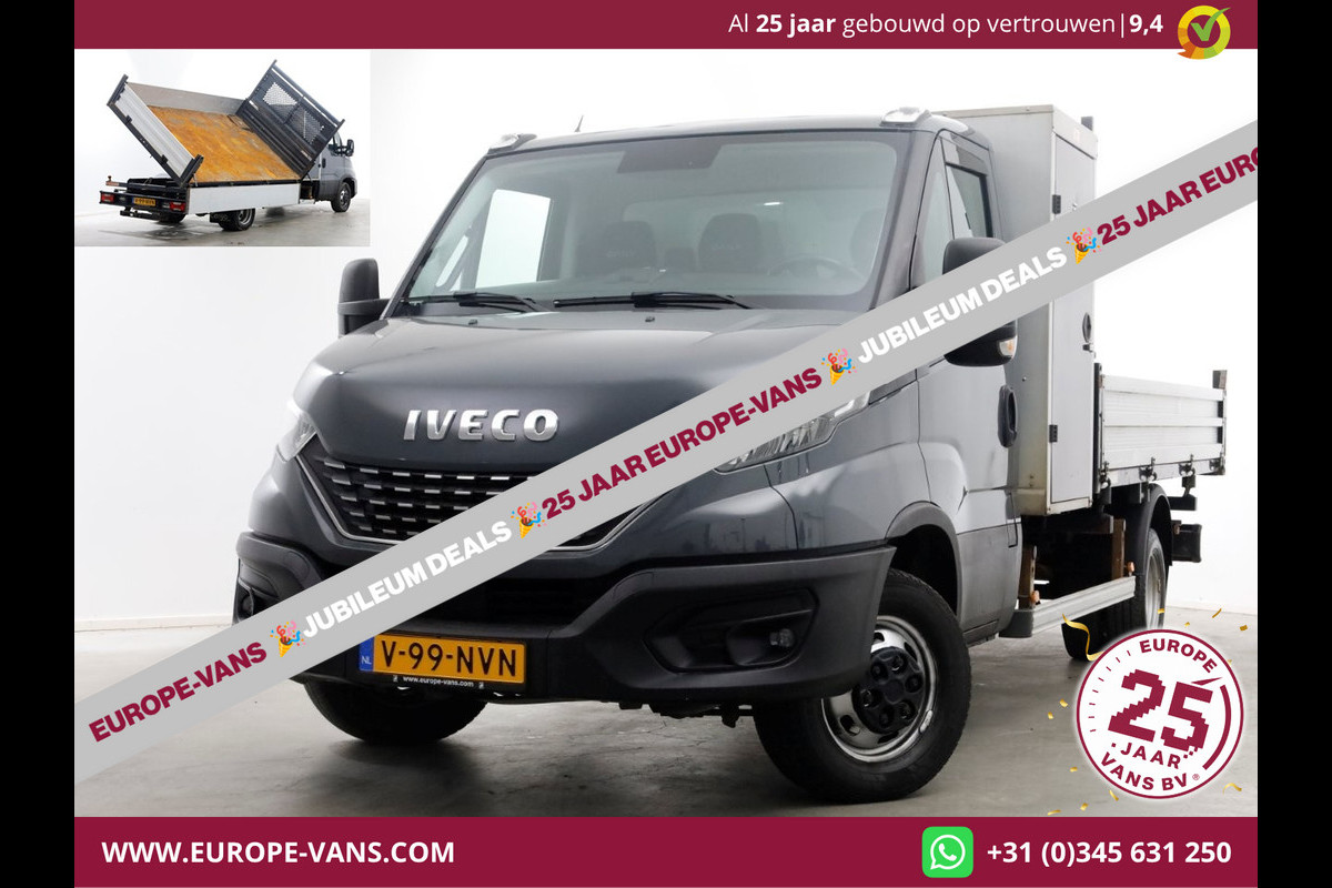 Iveco Daily 35C18 3.0 180pk HiMatic Automaat 3-Zijdige Kipper Trekhaak 3500kg 10-2021