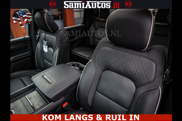 Dodge Ram 1500 Limited Night H.O 540HP 706Nm | Massage + Full Option | De Meest Luxe en Volle Pick-Up in zijn Klasse | Comfortabele Dubbele Cabine met Royale 5 Zitplaatsen | BPM vrij | Nu Leverbaar uit Voorraad | Voorraad Nr 2334 - 5409 | De specialist in Amerikaanse pick‑ups in Nederland en Europa.