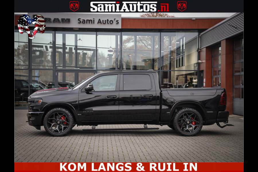 Dodge Ram 1500 Limited Night H.O 540HP 706Nm | Massage + Full Option | De Meest Luxe en Volle Pick-Up in zijn Klasse | Comfortabele Dubbele Cabine met Royale 5 Zitplaatsen | BPM vrij | Nu Leverbaar uit Voorraad | Voorraad Nr 2334 - 5409 | De specialist in Amerikaanse pick‑ups in Nederland en Europa.