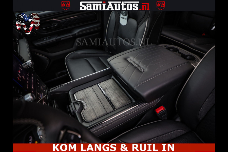 Dodge Ram 1500 Limited Night H.O 540HP 706Nm | Massage + Full Option | De Meest Luxe en Volle Pick-Up in zijn Klasse | Comfortabele Dubbele Cabine met Royale 5 Zitplaatsen | BPM vrij | Nu Leverbaar uit Voorraad | Voorraad Nr 2334 - 5409 | De specialist in Amerikaanse pick‑ups in Nederland en Europa.