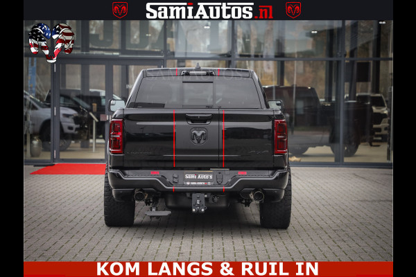 Dodge Ram 1500 Limited Night H.O 540HP 706Nm | Massage + Full Option | De Meest Luxe en Volle Pick-Up in zijn Klasse | Comfortabele Dubbele Cabine met Royale 5 Zitplaatsen | BPM vrij | Nu Leverbaar uit Voorraad | Voorraad Nr 2334 - 5409 | De specialist in Amerikaanse pick‑ups in Nederland en Europa.