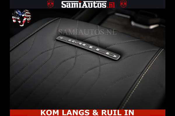 Dodge Ram 1500 Limited Night H.O 540HP 706Nm | Massage + Full Option | De Meest Luxe en Volle Pick-Up in zijn Klasse | Comfortabele Dubbele Cabine met Royale 5 Zitplaatsen | BPM vrij | Nu Leverbaar uit Voorraad | Voorraad Nr 2334 - 5409 | De specialist in Amerikaanse pick‑ups in Nederland en Europa.