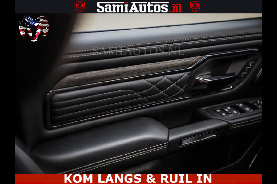 Dodge Ram 1500 Limited Night H.O 540HP 706Nm | Massage + Full Option | De Meest Luxe en Volle Pick-Up in zijn Klasse | Comfortabele Dubbele Cabine met Royale 5 Zitplaatsen | BPM vrij | Nu Leverbaar uit Voorraad | Voorraad Nr 2334 - 5409 | De specialist in Amerikaanse pick‑ups in Nederland en Europa.