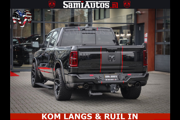 Dodge Ram 1500 Limited Night H.O 540HP 706Nm | Massage + Full Option | De Meest Luxe en Volle Pick-Up in zijn Klasse | Comfortabele Dubbele Cabine met Royale 5 Zitplaatsen | BPM vrij | Nu Leverbaar uit Voorraad | Voorraad Nr 2334 - 5409 | De specialist in Amerikaanse pick‑ups in Nederland en Europa.