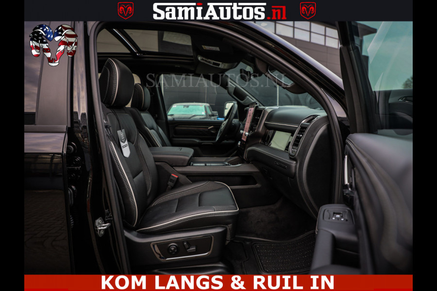Dodge Ram 1500 Limited Night H.O 540HP 706Nm | Massage + Full Option | De Meest Luxe en Volle Pick-Up in zijn Klasse | Comfortabele Dubbele Cabine met Royale 5 Zitplaatsen | BPM vrij | Nu Leverbaar uit Voorraad | Voorraad Nr 2334 - 5409 | De specialist in Amerikaanse pick‑ups in Nederland en Europa.