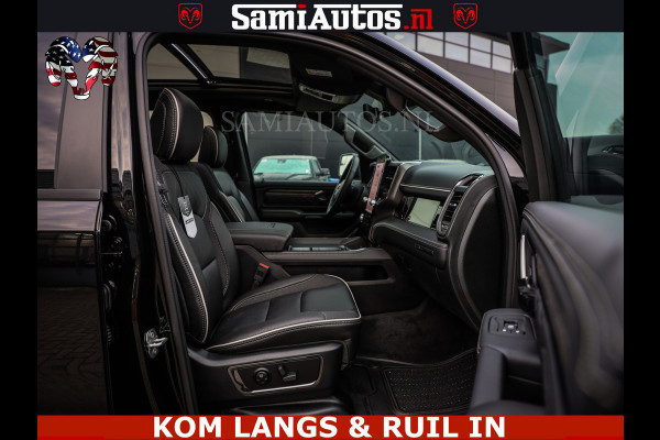 Dodge Ram 1500 Limited Night H.O 540HP 706Nm | Massage + Full Option | De Meest Luxe en Volle Pick-Up in zijn Klasse | Comfortabele Dubbele Cabine met Royale 5 Zitplaatsen | BPM vrij | Nu Leverbaar uit Voorraad | Voorraad Nr 2334 - 5409 | De specialist in Amerikaanse pick‑ups in Nederland en Europa.