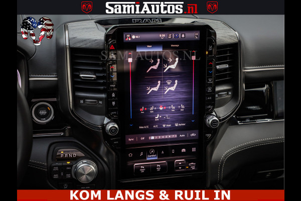 Dodge Ram 1500 Limited Night H.O 540HP 706Nm | Massage + Full Option | De Meest Luxe en Volle Pick-Up in zijn Klasse | Comfortabele Dubbele Cabine met Royale 5 Zitplaatsen | BPM vrij | Nu Leverbaar uit Voorraad | Voorraad Nr 2334 - 5409 | De specialist in Amerikaanse pick‑ups in Nederland en Europa.
