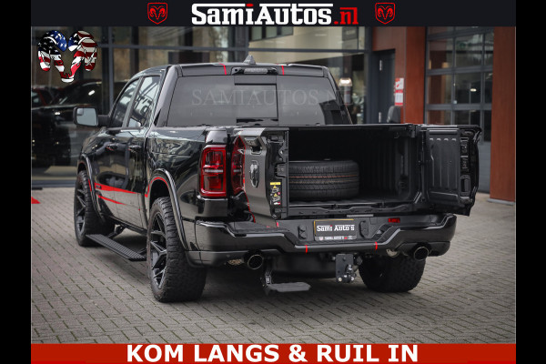 Dodge Ram 1500 Limited Night H.O 540HP 706Nm | Massage + Full Option | De Meest Luxe en Volle Pick-Up in zijn Klasse | Comfortabele Dubbele Cabine met Royale 5 Zitplaatsen | BPM vrij | Nu Leverbaar uit Voorraad | Voorraad Nr 2334 - 5409 | De specialist in Amerikaanse pick‑ups in Nederland en Europa.