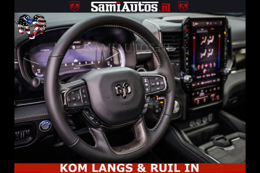 Dodge Ram 1500 Limited Night H.O 540HP 706Nm | Massage + Full Option | De Meest Luxe en Volle Pick-Up in zijn Klasse | Comfortabele Dubbele Cabine met Royale 5 Zitplaatsen | BPM vrij | Nu Leverbaar uit Voorraad | Voorraad Nr 2334 - 5409 | De specialist in Amerikaanse pick‑ups in Nederland en Europa.