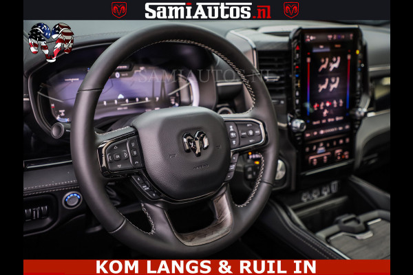 Dodge Ram 1500 Limited Night H.O 540HP 706Nm | Massage + Full Option | De Meest Luxe en Volle Pick-Up in zijn Klasse | Comfortabele Dubbele Cabine met Royale 5 Zitplaatsen | BPM vrij | Nu Leverbaar uit Voorraad | Voorraad Nr 2334 - 5409 | De specialist in Amerikaanse pick‑ups in Nederland en Europa.