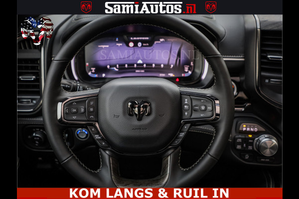 Dodge Ram 1500 Limited Night H.O 540HP 706Nm | Massage + Full Option | De Meest Luxe en Volle Pick-Up in zijn Klasse | Comfortabele Dubbele Cabine met Royale 5 Zitplaatsen | BPM vrij | Nu Leverbaar uit Voorraad | Voorraad Nr 2334 - 5409 | De specialist in Amerikaanse pick‑ups in Nederland en Europa.