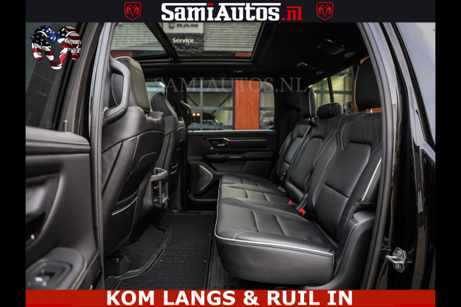 Dodge Ram 1500 Limited Night H.O 540HP 706Nm | Massage + Full Option | De Meest Luxe en Volle Pick-Up in zijn Klasse | Comfortabele Dubbele Cabine met Royale 5 Zitplaatsen | BPM vrij | Nu Leverbaar uit Voorraad | Voorraad Nr 2334 - 5409 | De specialist in Amerikaanse pick‑ups in Nederland en Europa.