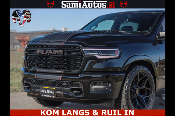 Dodge Ram Limited H.O 540HP 706Nm | Massage + Full Option | De Meest Luxe en Volle Pick-Up in zijn Klasse | Comfortabele Dubbele Cabine met Royale 5 Zitplaatsen | BPM vrij | Nu Leverbaar uit Voorraad | Voorraad Nr 2304 - 8540 | De specialist in Amerikaanse pick‑ups in Nederland en Europa.