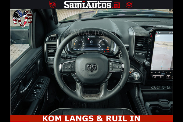 Dodge Ram Limited H.O 540HP 706Nm | Massage + Full Option | De Meest Luxe en Volle Pick-Up in zijn Klasse | Comfortabele Dubbele Cabine met Royale 5 Zitplaatsen | BPM vrij | Nu Leverbaar uit Voorraad | Voorraad Nr 2304 - 8540 | De specialist in Amerikaanse pick‑ups in Nederland en Europa.