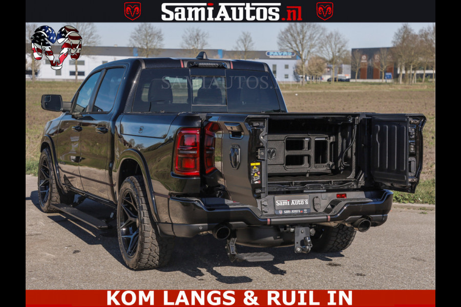 Dodge Ram Limited H.O 540HP 706Nm | Massage + Full Option | De Meest Luxe en Volle Pick-Up in zijn Klasse | Comfortabele Dubbele Cabine met Royale 5 Zitplaatsen | BPM vrij | Nu Leverbaar uit Voorraad | Voorraad Nr 2304 - 8540 | De specialist in Amerikaanse pick‑ups in Nederland en Europa.