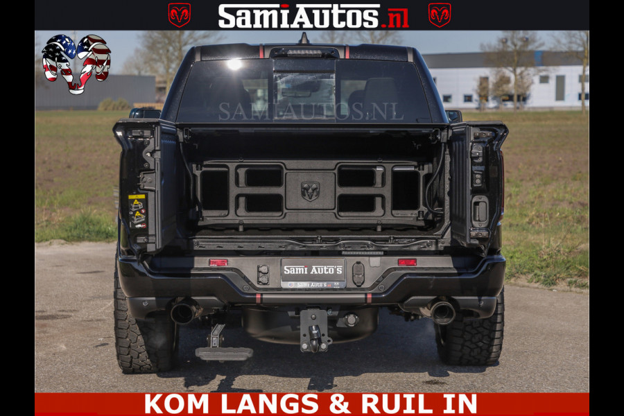 Dodge Ram Limited H.O 540HP 706Nm | Massage + Full Option | De Meest Luxe en Volle Pick-Up in zijn Klasse | Comfortabele Dubbele Cabine met Royale 5 Zitplaatsen | BPM vrij | Nu Leverbaar uit Voorraad | Voorraad Nr 2304 - 8540 | De specialist in Amerikaanse pick‑ups in Nederland en Europa.