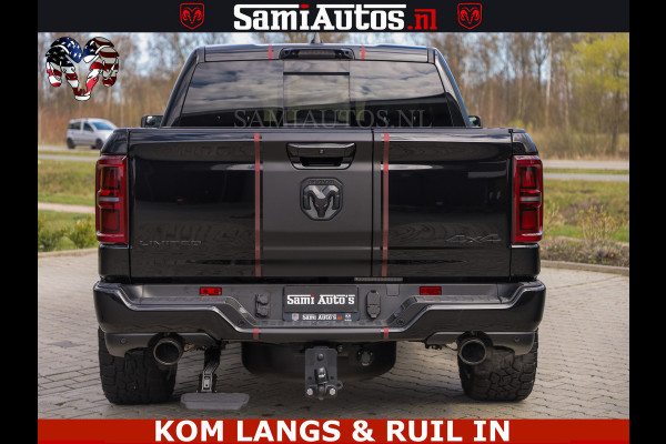 Dodge Ram Limited H.O 540HP 706Nm | Massage + Full Option | De Meest Luxe en Volle Pick-Up in zijn Klasse | Comfortabele Dubbele Cabine met Royale 5 Zitplaatsen | BPM vrij | Nu Leverbaar uit Voorraad | Voorraad Nr 2304 - 8540 | De specialist in Amerikaanse pick‑ups in Nederland en Europa.