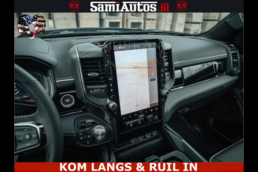 Dodge Ram Limited H.O 540HP 706Nm | Massage + Full Option | De Meest Luxe en Volle Pick-Up in zijn Klasse | Comfortabele Dubbele Cabine met Royale 5 Zitplaatsen | BPM vrij | Nu Leverbaar uit Voorraad | Voorraad Nr 2304 - 8540 | De specialist in Amerikaanse pick‑ups in Nederland en Europa.