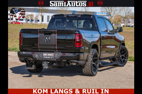 Dodge Ram Limited H.O 540HP 706Nm | Massage + Full Option | De Meest Luxe en Volle Pick-Up in zijn Klasse | Comfortabele Dubbele Cabine met Royale 5 Zitplaatsen | BPM vrij | Nu Leverbaar uit Voorraad | Voorraad Nr 2304 - 8540 | De specialist in Amerikaanse pick‑ups in Nederland en Europa.