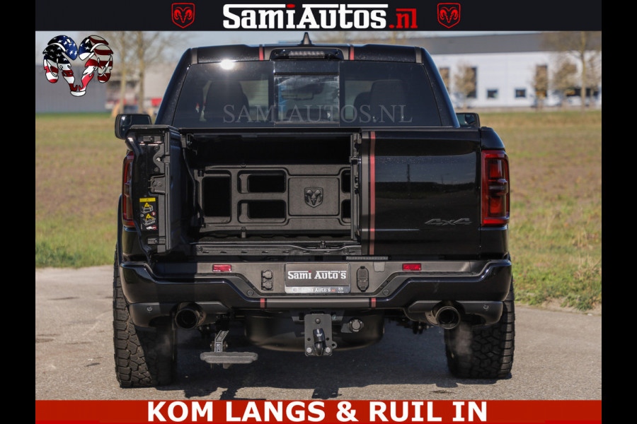 Dodge Ram Limited H.O 540HP 706Nm | Massage + Full Option | De Meest Luxe en Volle Pick-Up in zijn Klasse | Comfortabele Dubbele Cabine met Royale 5 Zitplaatsen | BPM vrij | Nu Leverbaar uit Voorraad | Voorraad Nr 2304 - 8540 | De specialist in Amerikaanse pick‑ups in Nederland en Europa.